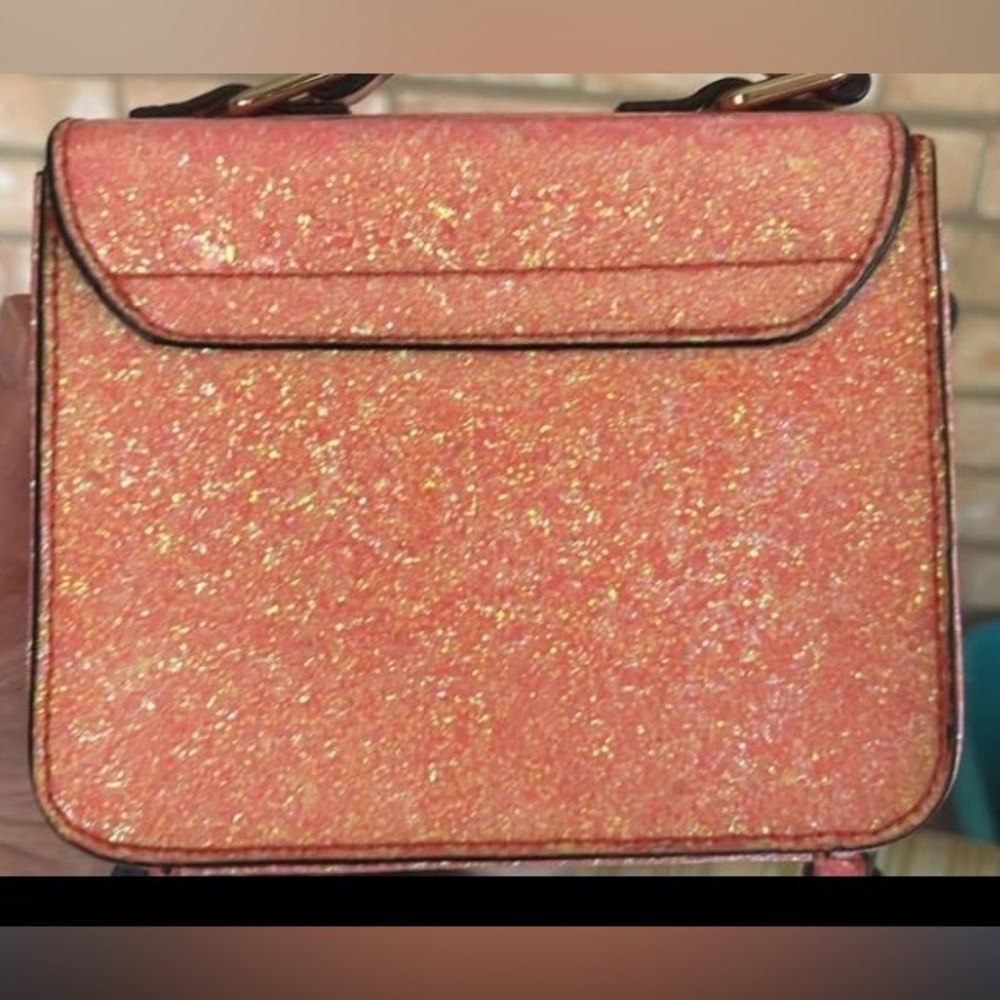 kate spade Coral Glitter Satchel with Gold Hardware - Picture 3 of 4